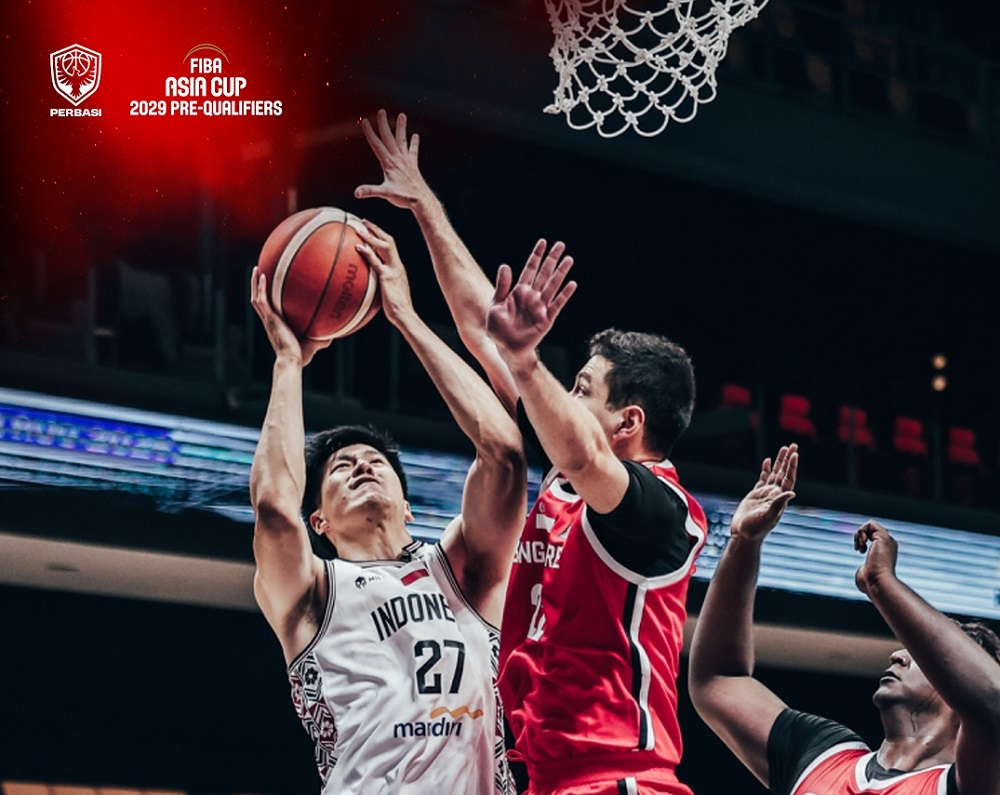 David Singleton Ungkap Kunci Timnas Basket Indonesia Taklukkan Singapura 80-54